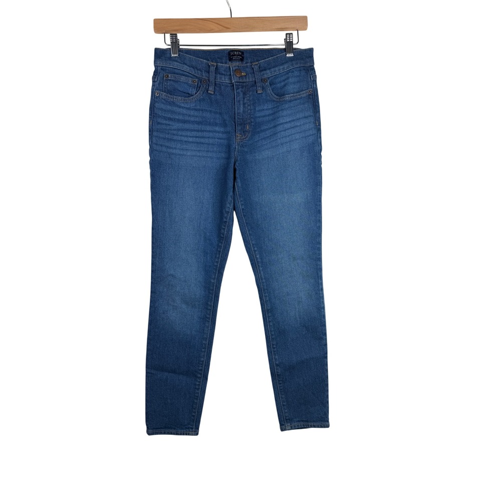 J. Crew 9" High Rise Skinny Jeans size 26 Dark Wash Blue